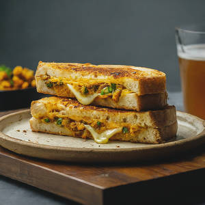 Masala Cheese Toast Sandwich