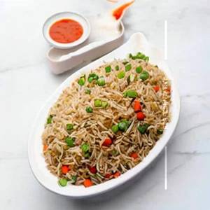 Schezwan mushroom fried rice