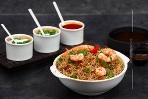 Prawns Manchow Fried Rice