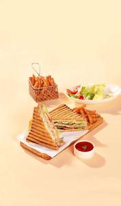 Club Veg Grilled Sandwich (650 g) (249.1 Kcal)
