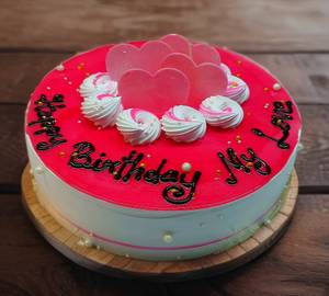 Strawberry Cake Eggless (500 Gms)                                                     