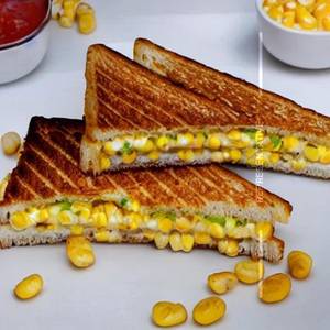 Bread Omlete Corn Cheese Sandwich