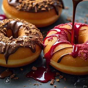 Donuts with Milk & Red (2pc)