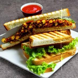 Paneer Bun Sandwich
