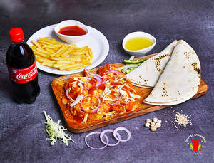 Veg Falafal Plate + French Fries + Cold Drink