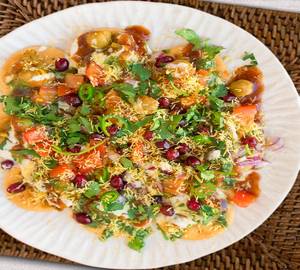 Khasta papri chole chat