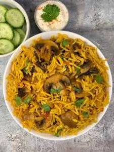 Mushroom Dum Biryani