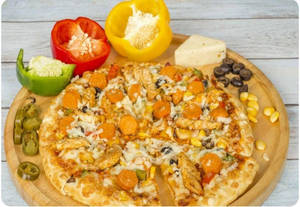 Loaded Chicken Pizza