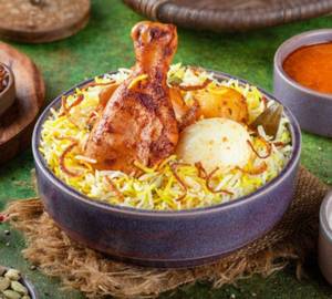 Chicken Dum Biryani Kolkata Flavour