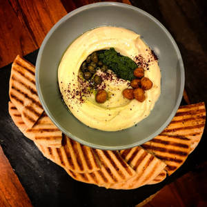 Classic Hummus with Green Chilli Zhoug