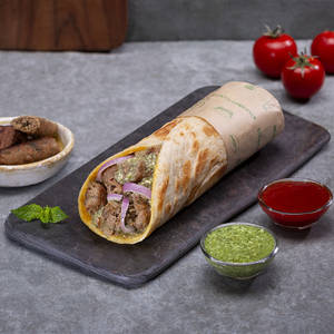 Veg Kabab Tikki Roll + Drink