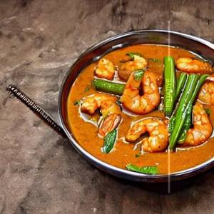 Garlic Prawns Semi Gravy