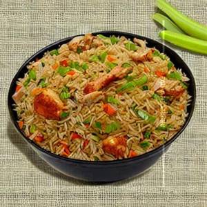 Garlic Burnt Chicken Fried Rice