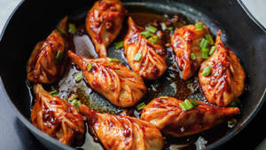 Pan Fried Chicken Momos [7 Pieces]