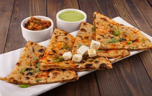 No Oil Paneer Paratha