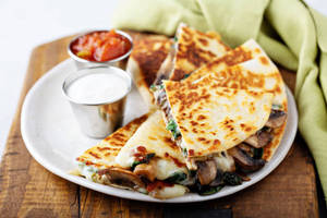 Mushroom Makhani Quesadilla