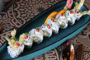 Asparagus Tempura Cream Cheese Roll