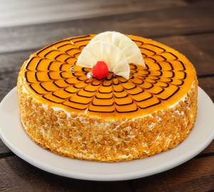 Eggless Butterscotch Cake