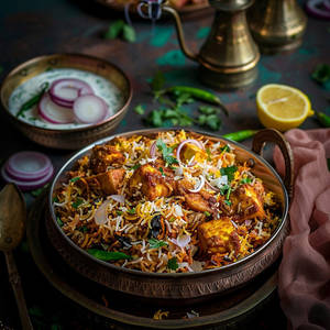 Veg Biryani With Mint Raita ( 450 Ml Serves 1 L