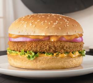 Veg aloo tikki burger 