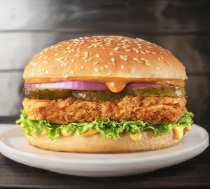 Spicy chicken burger 