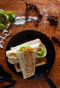 Grilled Paneer Tortilla Wrap