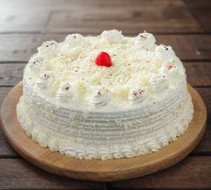 Eggless White Forest Cake