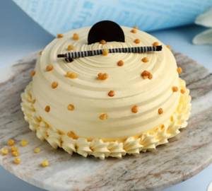 Eggless Heavenly Butterscotch Cake