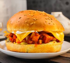 Loaded paneer burger