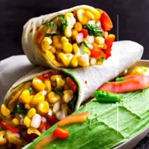 Cheesy Corn Bell Pepper Wrap