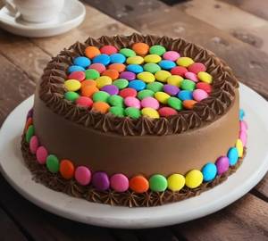 Chocolate Cream Gems Cake