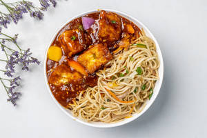 Chilly Paneer Noodles Bowl (serves 1)
