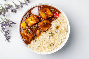 Chilly Paneer Fried Rice Bowl (serves 1)