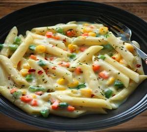 Veg Cream White Penne Pasta