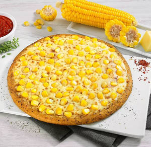 Corn creamy pizza