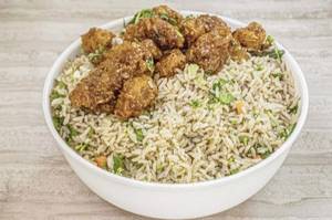 Veg manchurian fried rice
