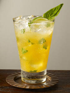 Basil Peach Cooler