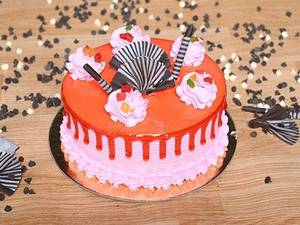 Strawberry Cake [ 1 Pound ]