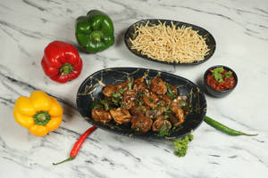 Paneer Mushroom Chilly