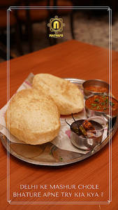 Spl.choley Bhature With Raita