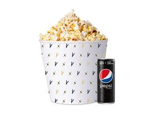 Large Salted Popcorn & Pepsi Black Can Combo