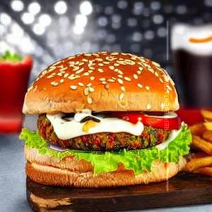 Best Ever Double Veggie Burger