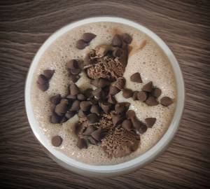 Cold cocoa with ice cream