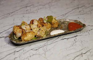 Chicken Afghani Tandoori Momos [7 Pieces]