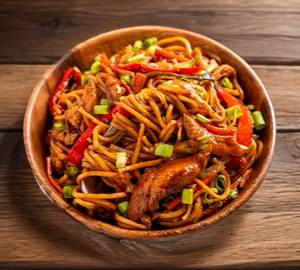 Chicken chilli garlic noodles