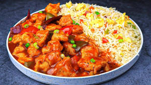 Chicken Manchurian & Veg Fried Rice Box