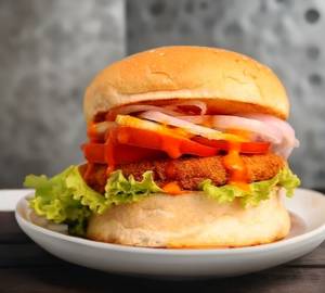 Veg Schezwan Burger