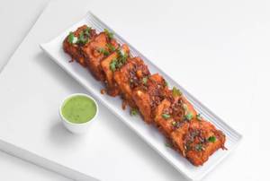 Tomato Flavour Fried Dhokla