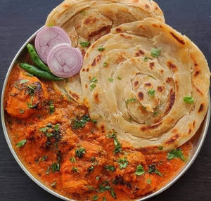 Kerala Parotta With  Butter Chicken