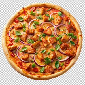 Chilli Chicken Pizza  (11 Inches, 8 Slices)